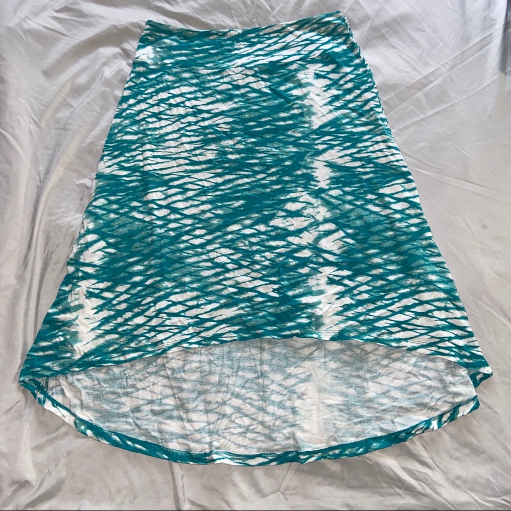 Threads 4 Thought Skirt Aqua and White